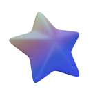 Parallax gradient star