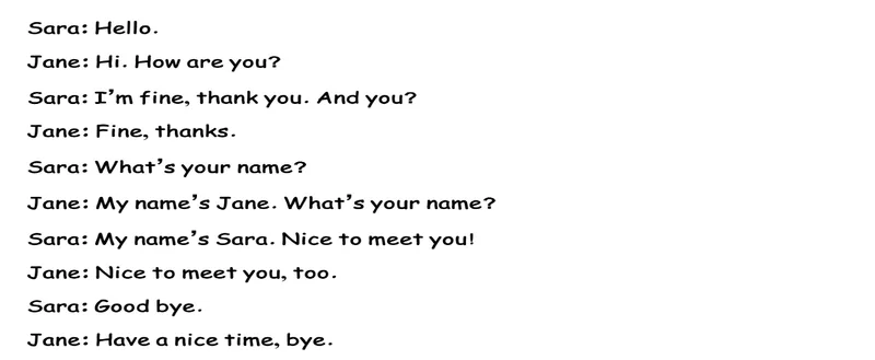 (Greetings) احوال پرسی