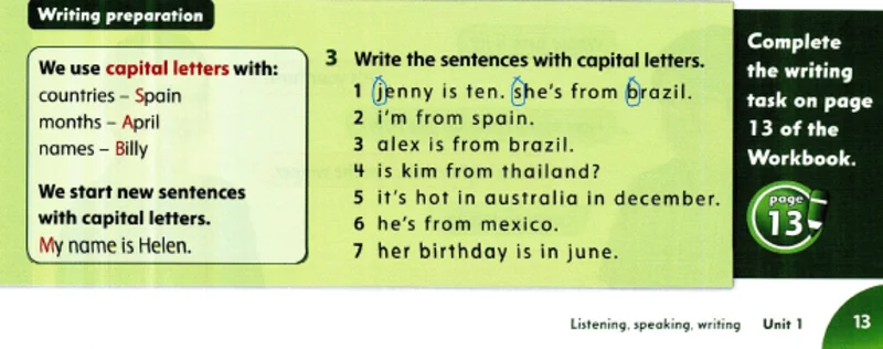 آمادگی جهت نوشتن Writing preparation