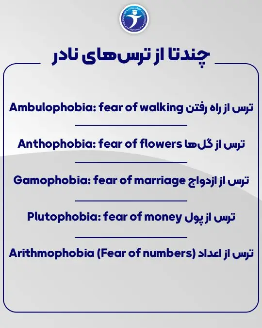 چند تا از ترس های نادر