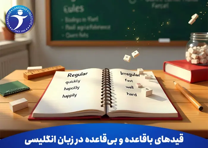 قیدهای باقاعده و بی قاعده در زبان انگلیسی