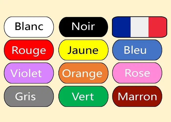 آموزش رنگ ها به فرانسوی 3 آموزش پایهای نام رنگهای اصلی در زبان فرانسه