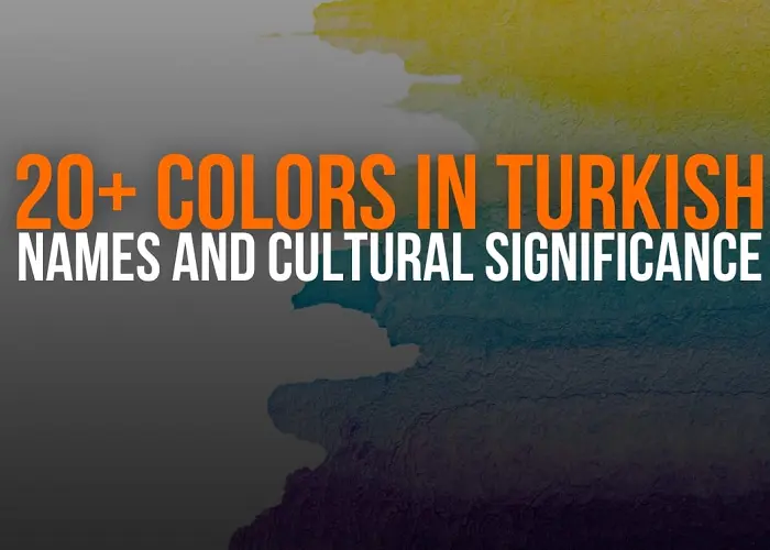  یادگیری رنگ‌ها به ترکی استانبولی